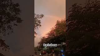 RAINBOW IN THE SKY #rainbow #beautiful #amazing #shorts #viralvideo #pelangi #youtubeshorts #fyp