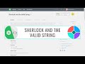 Sherlock And The Valid String || HackerRank Problem Solution || Python