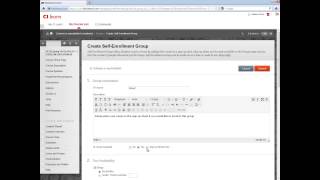 Creating a Self-Enroll Group in CI Learn