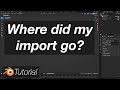 Import Not Appearing in the Viewport Quick Fix in Blender