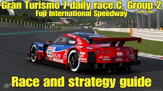 Gran Turismo 7 daily race C race and strategy guide...Gr2 2008 GT500 - Fuji International Speedway