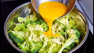 🔝Broccoli with eggs tastes better with meat! Simple and very tasty dinner recipe!