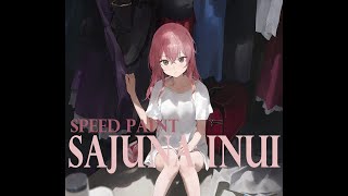 【モ誰】- Sajuna Inui 乾 紗寿叶 | [SPEED PAINT - DIGITAL PAINTING]