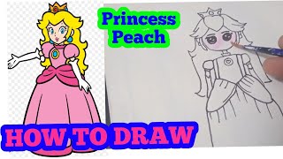 How To Draw Princess Peach/The Super Mario Bros. Movie #howtodraw #art #artist #princesspeach