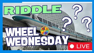 🔴 Live - Disney Wheel Wednesday Riddles  -  Walt Disney World  01.08.2025