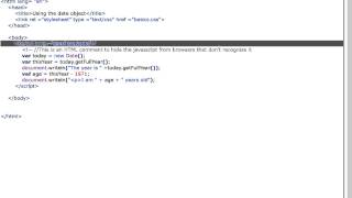 JavaScript: The date() object