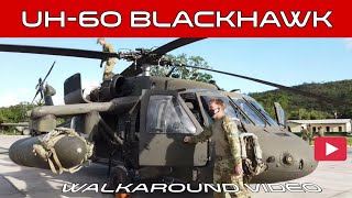 Sikorski UH 60 Blackhawk Helicopter Walkaround Video in the Field #usarmy #military #aviation