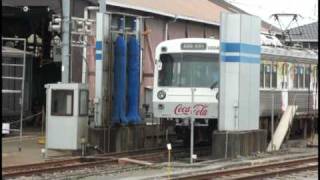 静岡鉄道 車両洗車体験