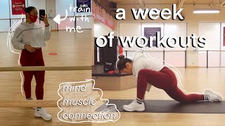 a week of workouts || train your mind muscle connection