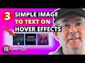 Elementor  Hover Effects 3 Simple Image To Text Effects | Elementor Free 👈👈👍👍