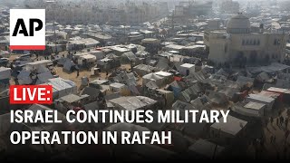 LIVE: Muwasi camp in southern Gaza as Israel moves forward with Rafah offensive