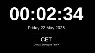 🕒 LIVE: CET Clock | Current Time in Central European Time (CET) - Berlin, Paris, Madrid, Rome
