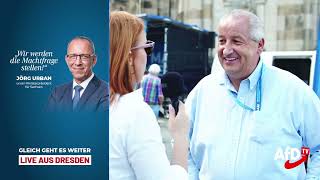 Mike Moncsek im Interview - AfD startet Wahlkampf in Dresden