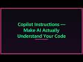 GitHub Copilot Instructions Setup 🚀 | Step-by-Step Guide #copilot #ai #college