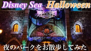 【ディズニーシー】夜のディズニーシーをお散歩【ハロウィン】