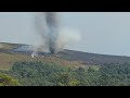 towering smokenado forms over wildfire in portugal