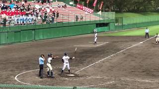 第６４回全国高校軟式選手権１回戦　鹿児島実業ｖｓ能代　能代８回裏の攻撃