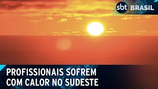 SP registra dia mais quente do ano; trabalhadores passam sufoco com clima | SBT Brasil (22/01/25)