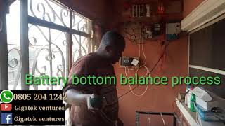 Manual battery balancing