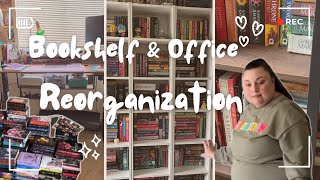 I Transformed My Space! New Office + Bookshelf Reorganization