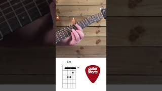 Guitar for beginners. Em Chord Inversions. #shorts