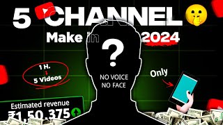 No Face - No Voice - Low Competition l "SECRET" Channel Ideas - 2024 l