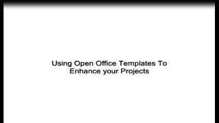 How to use open office templates