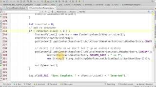 Delete Old Weather Data - Solution - Developing Android Apps