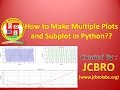 How to make subplots and multiple plots in Python?