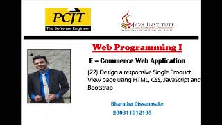 Task 22 | eShop | Web Programming 1 | Java Institute
