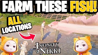 (Fast \u0026 Easy) Pink Ribbon Eel Locations!  [Fishing Event Compete Guide] | Infinity Nikki