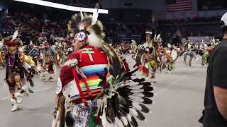 Jr Men's Traditional Sunday Finals (Triston Lasley) at Black Hills Powwow 2023