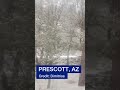 it s snowing in arizona ❄️❄️❄️