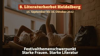 8. Literaturherbst Heidelberg 2022 | \