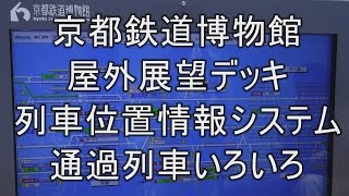 京都鉄道博物館 屋外展望デッキからの風景＆列車位置情報システム Kyoto Railway Museum