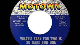 1963 HITS ARCHIVE: What’s Easy For Two Is So Hard For One - Mary Wells