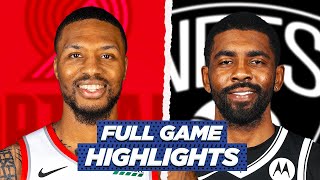 TRAIL BLAZERS at NETS FULL GAME HIGHLIGHTS | 2021 NBA Season