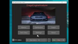 DrageEngineAnalyer  - Use these reset buttons for initializing the program