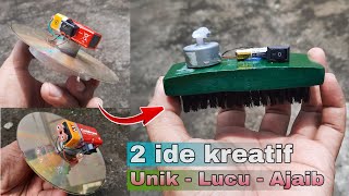 Dua ide kreatif membuat mainan unik lucu bertenaga batre | unique toys