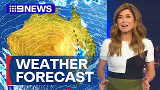 Australia Weather Update: Rain and storms to spread across eastern states | 9 News Australia