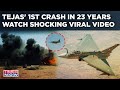 IAF’s Tejas Jet Crashes For 1st Time In 23 Years In Rajasthan's Jaisalmer | Watch Viral Video