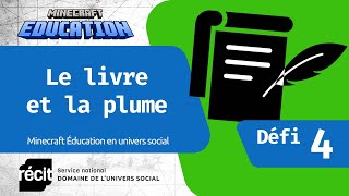 Défi 4 : Le livre et la plume