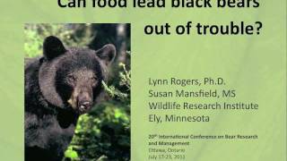 Diversionary Feeding: Can food lead black bears out of trouble?