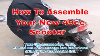 Official Tao Tao ATM 50 50cc Scooter Full Unboxing Assembly & ATM-50-A1 How To