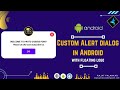 custom alert dialog in android with floating image logo