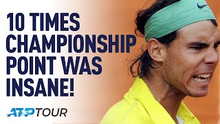 10 Times Titles Were Won On AMAZING POINTS! | TOP 10 | ATP