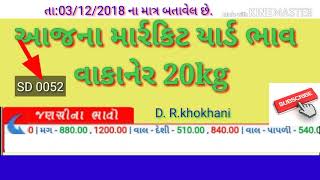 ખેડુત ના કઠોળ ના ભાવ વાકાનેર ના માર્રકેટ ના આપની સામને