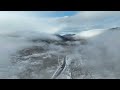 flying over iceland 4k video