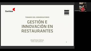 Charla Magistral: Gestión e Innovación en Restaurantes