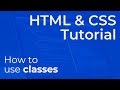 How to Create a CSS Class in HTML - How CSS Classes Work - Beginner Tutorial